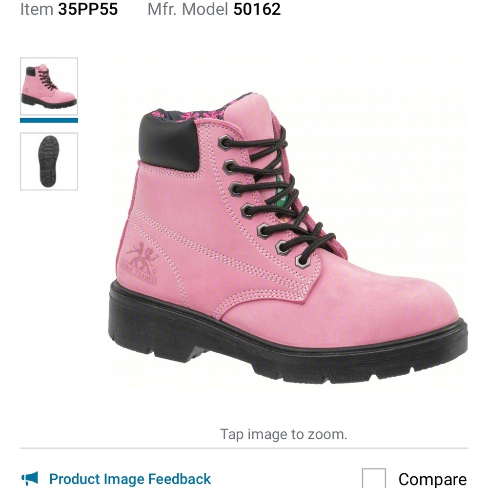 Moxie Alice Boot Steel-Toe Women’s Pink Work Boot - Picture 12 of 17